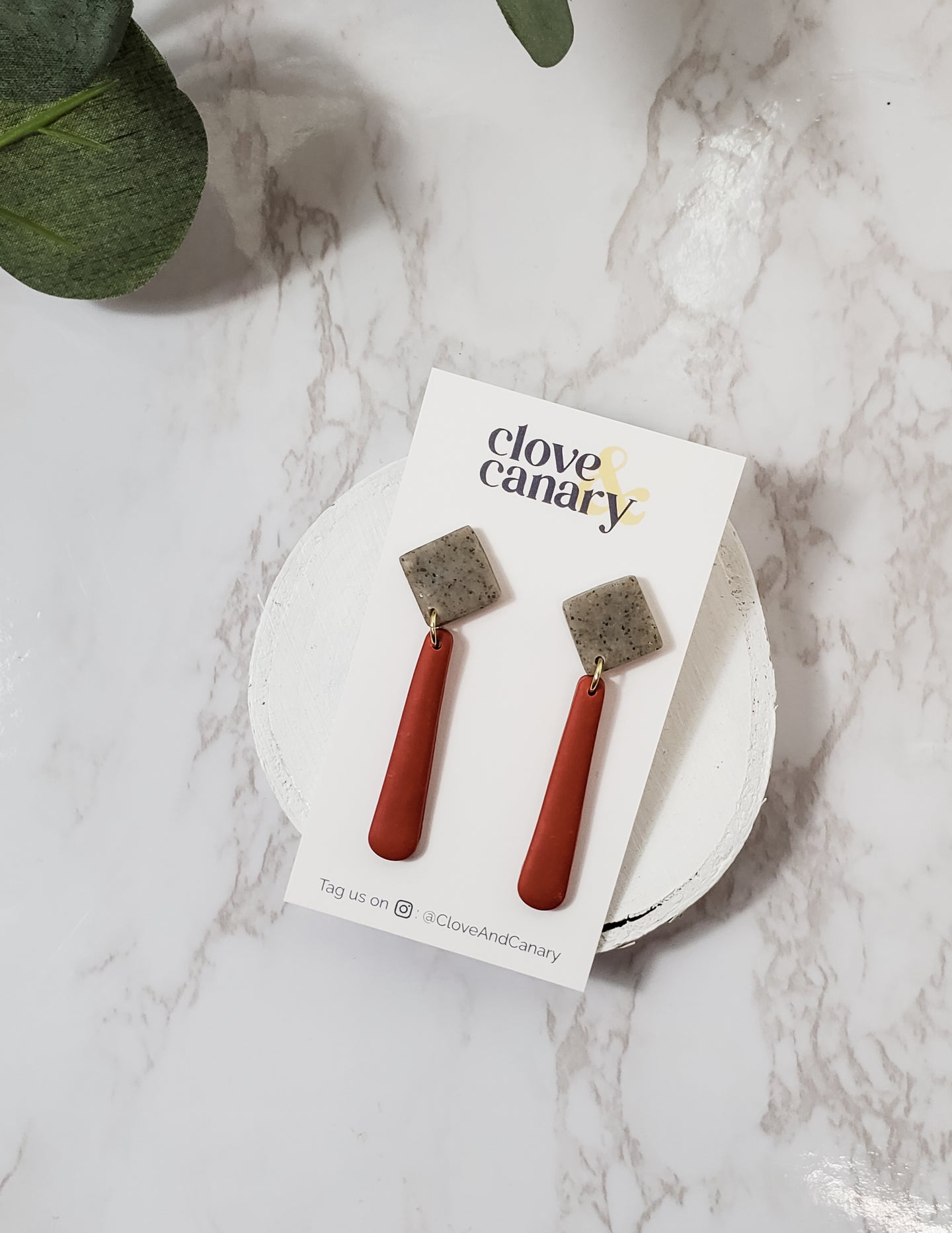 Terracotta Drop Dangle Earrings